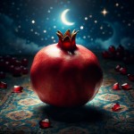 عکس انار شب یلدا برای پس زمینه