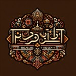 تصویر لوگوی فارسی و واضح برام بساز با کلمات گنج و پنهان