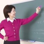 یک معلم در حال تدریس