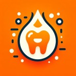 ترکیبی از لوگوی پیامرسان و لوگوی دندان درست کن. تصویرت فقط از دو رنگ نارنجی و سفید تشکیل شده باشه
