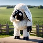 شخصیت کارتونیِ "shaun the sheep" رو در حالی که با دست داره میزنه به پیشونیش و برای یه موضوعی متاسفه نشون بده