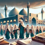 وفاق در مدرسه و تاثیر آن در آینده کشورمان ایران ( پس زمینه آن مدرسه است و دانش آموزان محجبه دست در دست هم داده‌اند ) کتاب در اطراف وجود دارد
