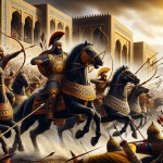 تصویر حمله سپاهیان هخامنشی با امپراطوری ماد ها