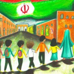 نقاشی راه وفاق در مدرسه و تاثیر آن در فردای کشور عزیزمان ایران