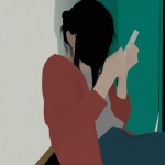 یک ددختر عادی ۱۳ سالا ی مو چتری بدون صورت یعنی گوشیش جلو صورتش باشه واقعی