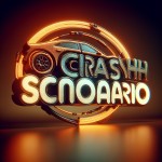 ک لوگو ماشینی که متن داخل پارانتز درونش بزرگ نوشته شده باشد بساز (CRASHSCENARIO)