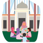 افطاری زنانه با بچه ها در مسجد