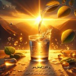 عکس در مورد مزایای نوشیدن آب بهمراه نوشته فارسی روی عکس بساز