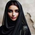 خانومی محجبه با چادر زیبای مشکی بلند