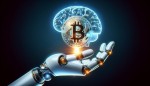 i need a high image for a post about "Using Artificial Intelligence to Make You a Smarter Crypto Trader - Is It Really Possible?" uploading on medium. minimal image