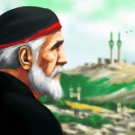 تصویری از شهید حاج قاسم سلیمانی درکنار امام زمان ازفاصله دور نگاه کردن به قدس