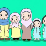 عکس یک خانواده مسلمان که چهار تا دختر دارند دوتا دختر 10 ساله و یک دختر سه ساله و یک دختر چند ماهه