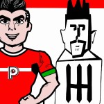 عکس رونالدو در کنار پاسارگاد با لباس پرسپولیس