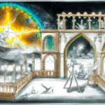 امام علی هنگام شکستن درب خیبر
