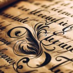 Close-up of handwritten letters op.