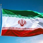 پرچم ایران به صورت سیلی بر آمریکا