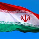 پرچم ایران به صورت سیلی بر آمریکا