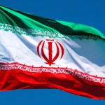 پرچم ایران به صورت سیلی بر آمریکا