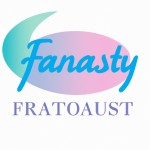 یک لوگو فانتزی و جذاب برای بخش آرایشی و بهداشتی داروخانه   دارای رنگ های آبی پاستیلی و صورتی پاستیلی