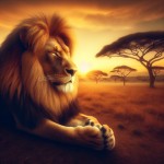 عکس یه شیر در حال نماز خوندن