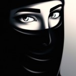 زن با حجاب چادر مشکی