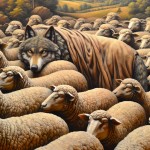 گرگی در لباس میش با نگاه به جلو