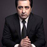 محسن روهنده با کت و شلوار