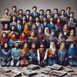 تصویری از جوانان ایرانی  به روز موفق در شغل خبرنگاری و رسانه در کنار هم با حجاب اسلامی... همه جوانان  ایستاده کنار هم باشن و روزنامه ها و دوربین و رسانه جلوشون باشه کراوات نداشته باشن همه آدما در یک ردیف باشن 
15 نفر دختر و پسر تو عکس باشن. ایرانی باشن و عرب نباشن لطفا