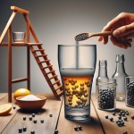 در عکس قبلی که ایجاد کردی،  لیوان شیشه ای  ایستاده نباشد بلکه به پهلو قرار گیرد