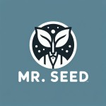 برای برند <آقای تخمه چی >یه لوگو ساده و مفهومی می‌خوام.زیرش هم نوشته شده باشه mr.seed