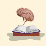 یکی دیگه با تصویر مغز روی کتاب در حال شترژ شدن از کتاب بساز