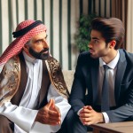 یک پدر خوشتیپ ایرانی زیبا که داره پسر بانکمش رو نصیحت میکنه
