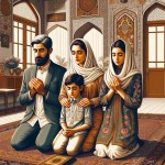 Let the tapestry be refined—threaded with hues of Iran's vibrant streets, where tradition and today dance hand in hand.  
A family adorned in the garb of contemporary Iran, proud and modest, standing in the sanctity of prayer.  

---

## ✨ Refined Prompt for an Iranian Family in Prayer with Modern Iranian Clothes ✨

Capture a tranquil and heartfelt scene inside a warm, elegant Iranian home.  
A family of four — father, mother