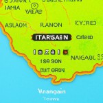نمای هوایی نقشه ایران (زوم آرام روی خوزستان)
