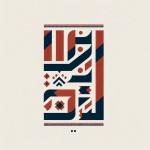 یک تایپوگرافی فارسی ساده از کلمه دیباچه با رنگ آجری و سرمه ای برام بساز