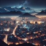 تصویر شهر تهران در شب