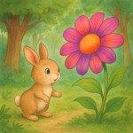 روزی روزگاری، در یک جنگل زیبا، یک خرگوش کوچولو به نام «پری» زندگی می‌کرد. پری خیلی کنجکاو و بازیگوش بود. یک روز، وقتی در حال جست‌وجو در جنگل بود، به یک گل رنگارنگ و بزرگ برخورد.