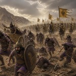 سپاه آشور در حال فرار باشد و سپاه ماد در دنبال آنها و در حال تعقیب آنها باشند