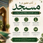 این متن رو میخوام تبدیل کنی به یک پوستر جذاب برای برد مسجد