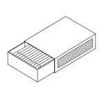شکل خطی یک قوطی کبریت را ایجاد کن