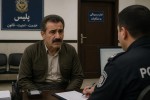 تصویر یک کرد ۵۰ ساله رو طراحی کن که به اداره پلیس مراجعه کرده و چهره نگران داره