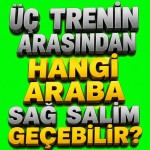 Üç trenin arasından hangi araba sağ salim geçebilir?                                                متن بالایی را به یک تایپو گرافی جذاب تبدیل کن و پشتش را سبز کروماکی بزن برای اینکه بکگراند را راحت جدا کنم و بین کلمات فاصله بینداز که راحت تر هر کلمه را جدا کات کنم و همچنین پشت متن را چیزی نزن یک متن یوتیوبی باشد و واقع گرایانه سایه ها را رعایت کن از رنگ های تیتانیومی و زرد استفاده کن تصویر کاملا شفاف و واضح باشد فاصله بین کلمات کمی زیاد باشد