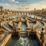 تصویری با شکوه از تقسیم آبی در دزفول در دوران باستان