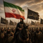 تصویر لشکر ایرانیان همراه مختار ثقفی در قیام خونخواهی حسین علیه السلام