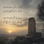 ای بس که نباشیم و جهان خواهد بودنی نام ز ما و نی‌ نشان خواهد بود
زین پس چو نباشیم همان خواهد بودزین پیش نبودیم و نَبُد هیچ خِلَل